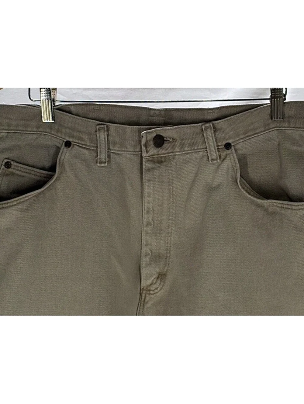 80s Wrangler denim Work Pants Made in USA Tan Faded Grunge